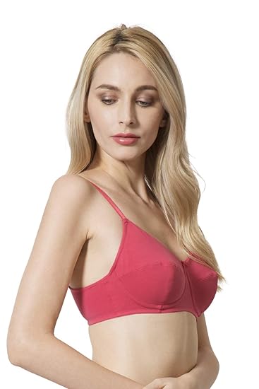 Van Heusen Women’s Cotton Non-Padded Wireless Magic Bra – Full Coverage, Anti-Bacterial, Plush Back, No-Slip Straps